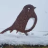 rustic metal robin garden ornament UK