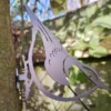 rustic metal nuthatch garden ornament UK