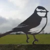 rustic metal blue tit garden ornament UK