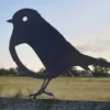 rustic metal robin garden ornament UK