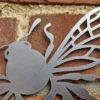 rustic metal honey bee decoration UK