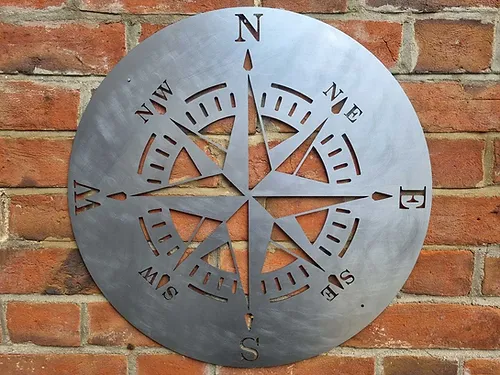 Nautical Compass Wall Disc
